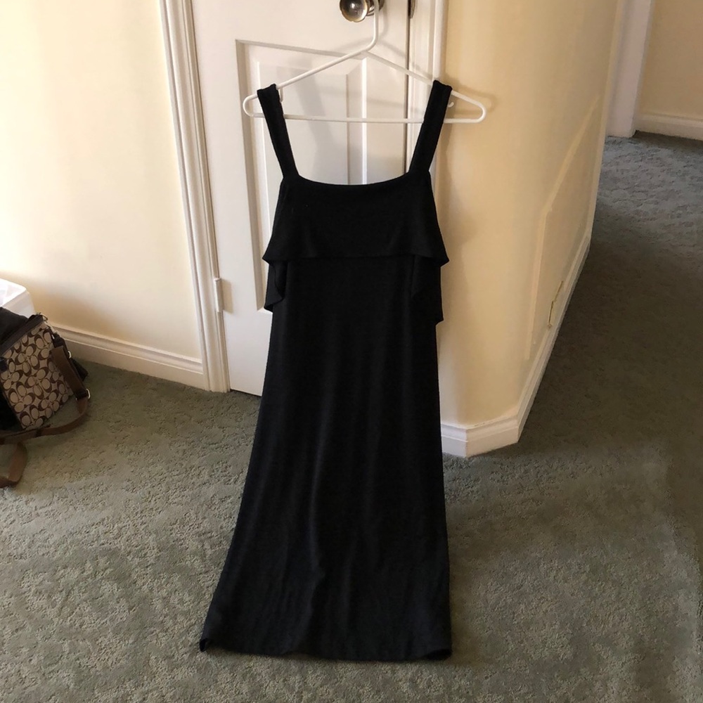 Black dress with lower back